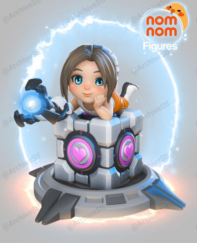 Portal/传送门  Chell  3D打印图纸